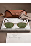 Modern Square Model Frame Yeralti Bozlurt Bozo Model Glasses Sunglasses Green Lenses Gold Frame - 2