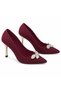 Vollex Stone Buckle Stylish Women's Heeled Shoes - 3