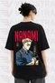 Unisex Jujutsu Kaisen Nanami Anime Printed Oversize Crew Neck Cotton Daily Use Combed Cotton T-Shirt - 3