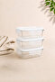 Set of 3 400 ml Glass Storage Containers with Leak-Proof Lids - 2