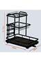 Dish Drainer Rack, 3 Tier Drain Board Rack with Drip Tray, Detachable Stainless Steel Dish Drying Rack for Kitchen Countertop or Sink, Black - 2