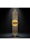 Bhbackhome Aura Medium 39 سم - مصباح حائط LED بتصميم عصري - ذهبي - ضوء النهار - 5