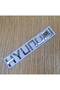 Hyundai Chrome Metal Trunk Emblem – Shiny 3D Logo - 2