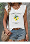 Women's Mix Printed V-Neck Sleeveless Regular Fit Comfortable T-Shirt