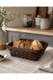 Wicker Look Rattan Bread Basket Plastic Mesh Serving and Presentation Basket (4 Models 2 Color Options) - 2