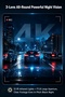 كاميرا لوحة القيادة S16 ثلاثية القنوات بدقة 4K، أمامية 4K + داخلية 1080P + خلفية 1080P، واي فاي مدمج، رؤية ليلية STARVIS 2، كاميرا سيارة ثلاثية مع تحكم عبر التطبيق، تسجيل متواصل - 5
