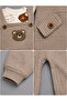 Baby Boy 3-Piece Bodysuit Set with Slopet Socks, Cotton Fabric Set - 3