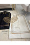 Heart-Shaped Prayer Rug, Paired Couple Prayer Rug, Bride and Groom Bundle, Gift, Dowry Box, Linen Punch Embroidery - 3