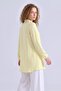 Women's Shirt Collar Wooden Buttoned Collage Elastic Aerobin Woven Tunic - Regular Fit - 7
