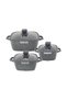 Life Smile Granite Nonstick Cookware Set with Lids – Induction Compatible Aluminum Pots, PFOA-Free, Scratch Resistant