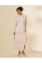 Women Pink Floral Tiered Shirt Dress - 4