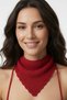 Women's Red Knitted Bandana |   Summer Hair Accessory - 3