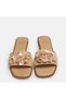 Large Size Seashell and Tassel Detailed Straw Women's Slippers 41-42-43-44 - 8