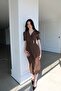 Lyocell Fabric Side Buckle Detailed Dress