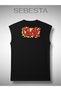 Crak Printed Cotton 0 Collar Premium Oversize Sports Top