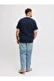 Men's Navy Blue Jjedenver Graphic Tee Ss O-Neck Sn Pls T-Shirt - 3