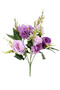 Artificial Flower Small Hydrangea Chrysanthemum Peony Arrangement 35 cm Lilac - 3