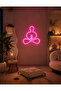 Yoga Meditasyon Figürlü LED Neon Duvar Tablosu | Pembe Aydınlatmalı Modern Dekor | Salon - 5
