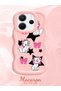 Redmi Note 14 4g Compatible Case Camera Protector Pink Silicone Couple Phone Case Character Pattern - 2