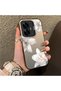 Realme C55 Compatible Silicone Edge Hard Back Case Couple Phone Case with Floral Pattern - 3
