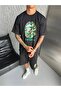 Unisex Bathing Ape Printed Cotton Crew Neck Double Bottom Top Set - 3