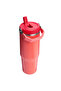 The Iceflow Flip Straw Thermos Cup with Straw 0.89 Lt Flask Coral - 2