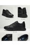 Genuine Leather Large Size Smart Lacing Non-Slip Strong Sole Economical Black Casual Men's Shoes Te0128 - 3