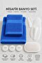 7 Piece Bath Towel Set Blue - Guest/Travel/Camping/Outdoor/Beach - 5