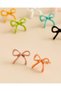 Girls Assorted Bow Stud Earrings (Pack of 10) - 3