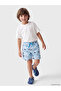 Two Mt Shop Quality Lcw Kids Turquoise Printed Boys' Swim Shorts - 2