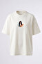 Sza_3 Design Printed Oversize White T-Shirt