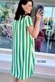 V-Neck Viscose Dress 6Y286 - 2