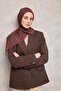 Cotton Polyester Soft Scarf with Tile Geometric Pattern, Non-Slip Textured, Firmly Structured 90X90 - 2