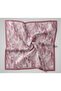 Shiny Textured Scarf Dusty Rose Powder Tone Geometric Patterned Water-Repellent Shiny 90X90 - 6