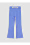 Ozmarka New Season Blue Printed Soft Touch Girls' Spanish Leggings - 4