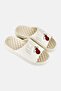 Men Miami Heat Tonal Pop Slip On Slides, Off White - 2