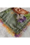Handmade Needlework Writing, Scarf, Yemeni, Mevlit Cover, Head Cover, 4 Sides Embroidered, 100% Cotton, 100*100cm - 5