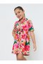 Girls Floral Print Shirt Dress - 2