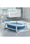 Tubby Foldable Baby Bath Tub for 0-5 Years | Portable Infant Bathtub with Temp Meter - (BLUE) - 7