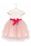 Girl's Tulle Dress with Vase Flowers Printed, 3D Flowers, Lining, and Bow, 4-8 Years Old, Birthday, Special Occasion - 6