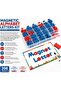 Magnetic Alphabet Letters Kit 208 Pieces with Magnetic Whiteboard | 2 Sets Uppercase & 6 Sets Lowercase Letters | Dry Erase Marker, Eraser & Flash Cards | Educational Learning Toy for Kids Ages 3+ - 5