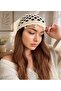 Pearl-Embellished Fishnet Beanie