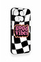 Mi 17t Pro 5g Compatible Black Good Vibes Patterned Silicone Case - 4