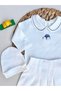 Handmade Car Detailed Ecru Newborn Hospital Release Set of 4 100% Cotton / Limited Edition - 7