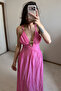 Pink Seashell Detailed Midi Dress - 6