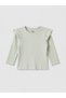 Vizyon New Season Ecru Ruffled Baby Girl 3-Piece T-Shirt - 6