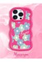 iPhone 14 Pro Compatible Case with Camera Protection Red Silicone Couple Phone Case with Floral Pattern - 2
