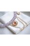 Crackle Glass Beads & Dried Flower Charm Necklace - 3
