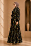 Moda Başak Premium Woven Fabric Straight-Cut Dress with Dominant Collar - 2