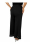 Plus Size Elastic Waist Lycra Tulle Detailed Wide Leg Slim Viscose Women's Leggings - 5
